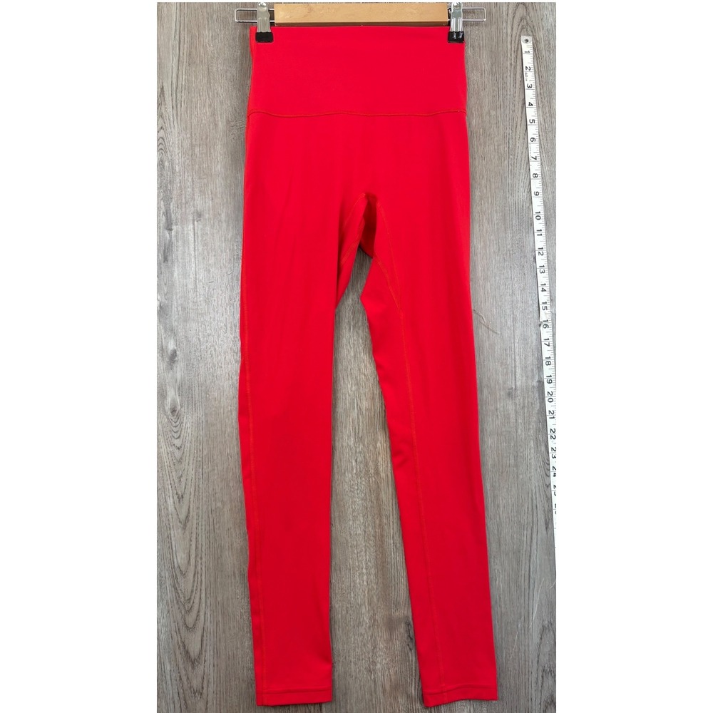 Gymshark‎ Fitness Red Scrunch Butt High Waisted Leggings Womens Small Yoga Pants